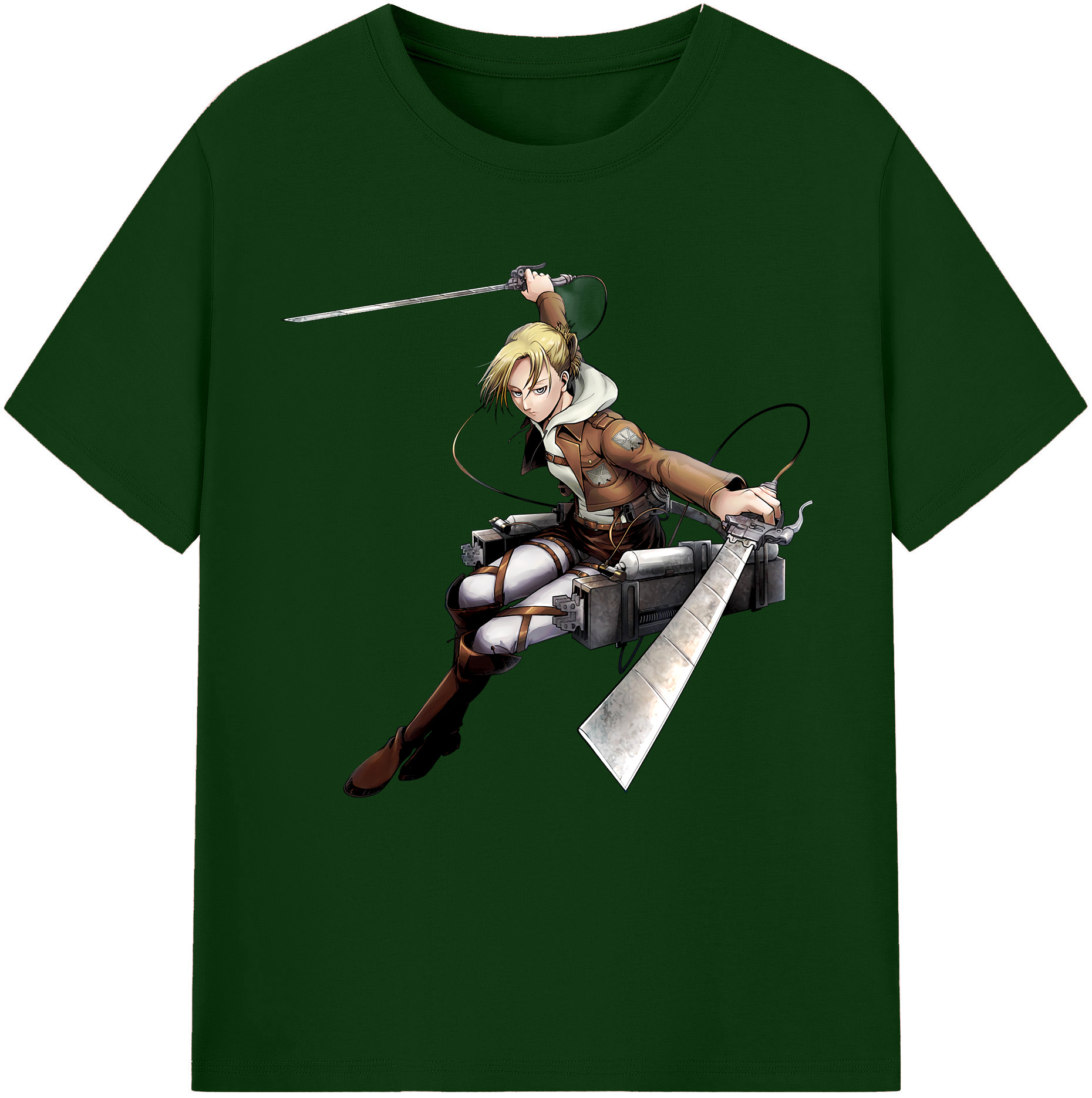 （画像用） 進撃の巨人 アニ・レオンハート Attack on Titan Annie Leonhart 綿100％半袖Tシャツ（フロントプリント）